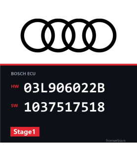 Audi A4 03L906022B 1037517518 Stage1 tuning file