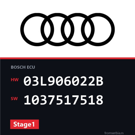 Audi A4 03L906022B 1037517518 Stage1 tuning file