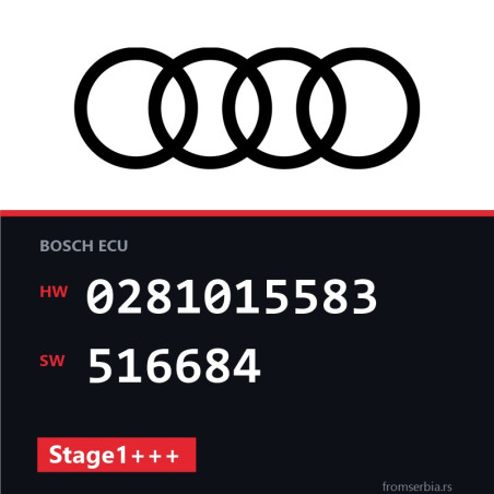 Audi A4 0281015583 516684 Stage1+++ tuning file