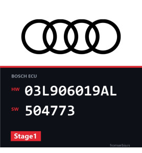 Audi A4 03L906019AL 504773 Stage1 tuning file