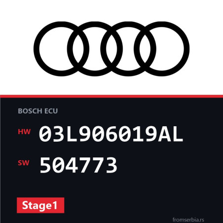 Audi A4 03L906019AL 504773 Stage1 tuning file