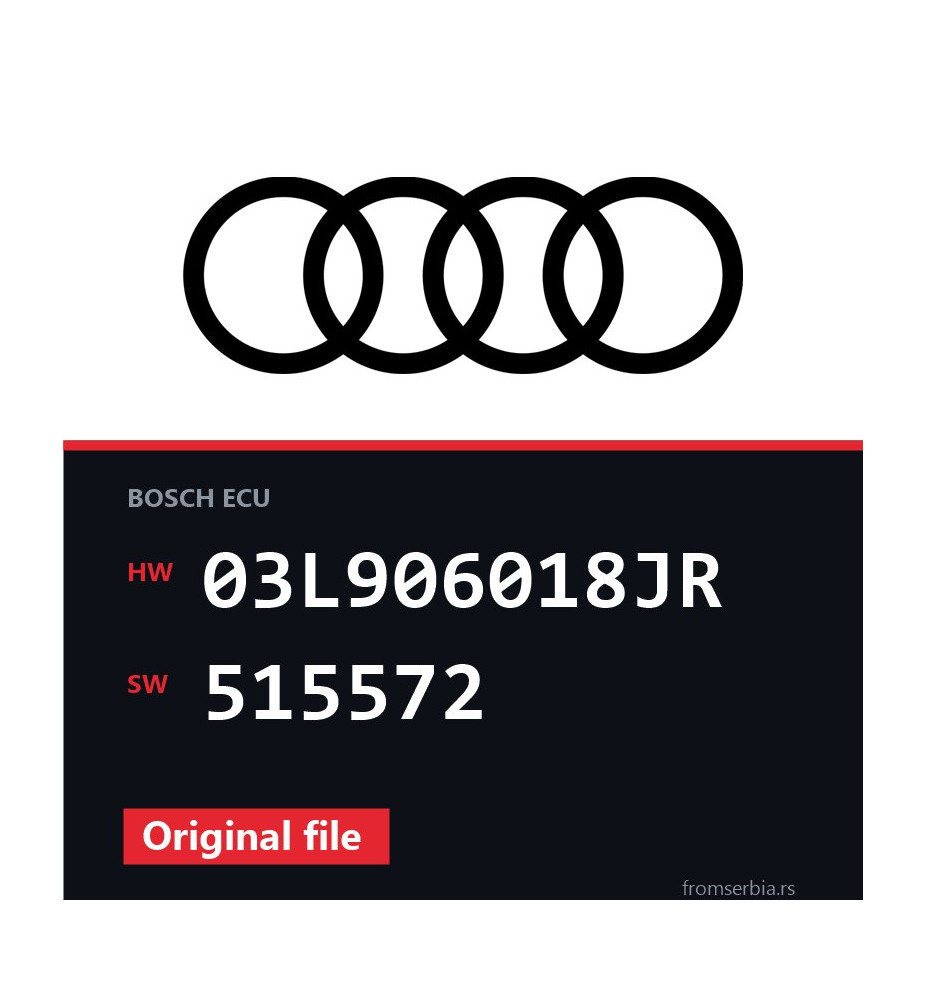 Audi A4 03L906018JR 515572 original ECU file