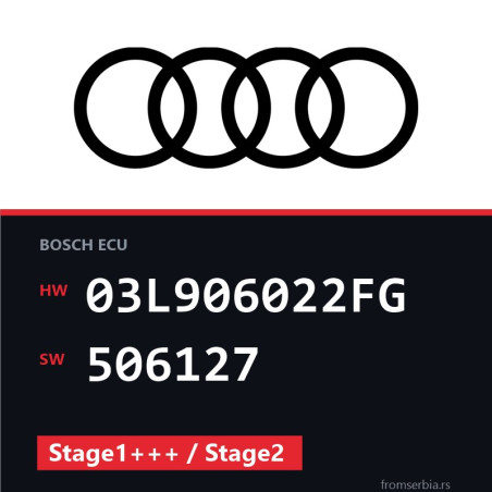 Audi A4 03L906022FG 506127 Stage1+++ / Stage2 tuning file