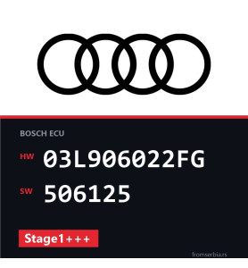 Audi A4 03L906022FG 506125 Stage1+++ tuning file