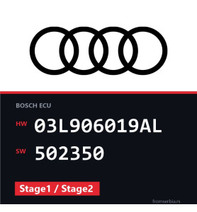 Audi A4 03L906019AL 502350 Stage1 / Stage2 tuning file