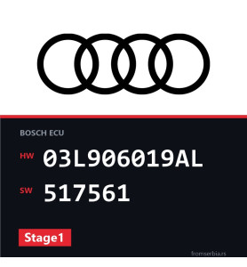 Audi A4 03L906019AL 517561 Stage1 tuning file