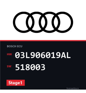 Audi A4 03L906019AL 518003 Stage1 tuning file