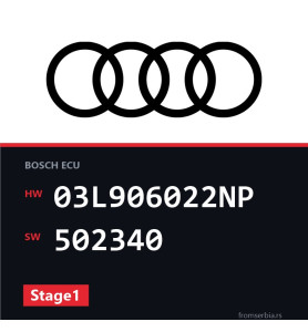 Audi A4 03L906022NP 502340 Stage1 tuning file