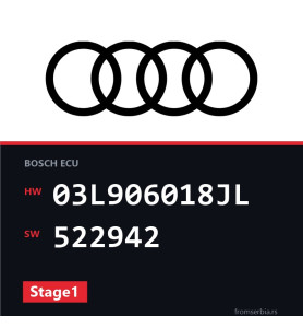 Audi A4 03L906018JL 522942 Stage1 tuning file