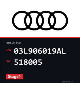 Audi A4 03L906019AL 518005 Stage1 tuning file