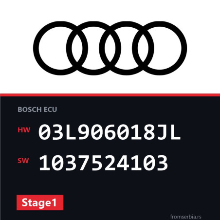 Audi A4 03L906018JL 1037524103 Stage1 tuning file