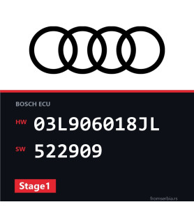 Audi A4 03L906018JL 522909 Stage1 tuning file
