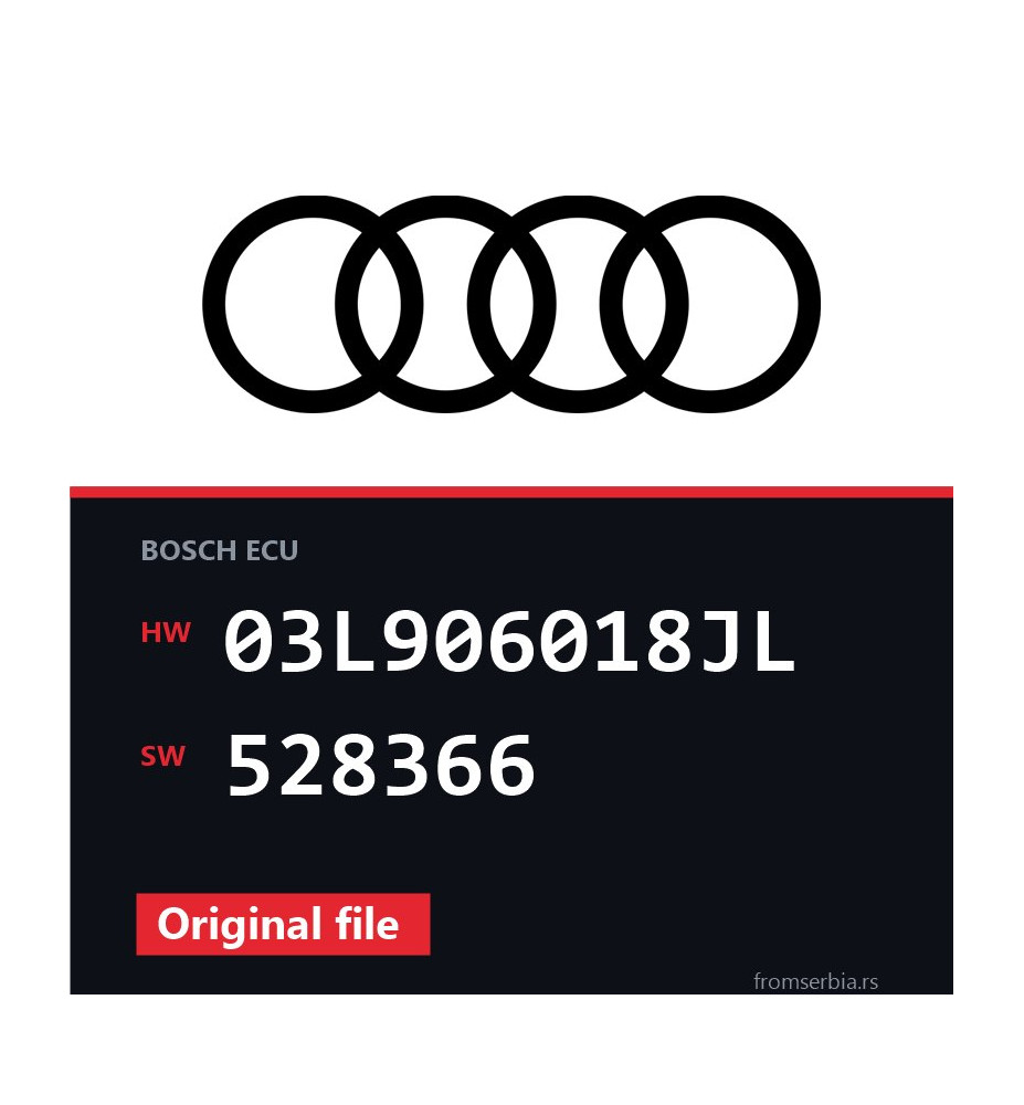 Audi A4 03L906018JL 528366 original ECU file